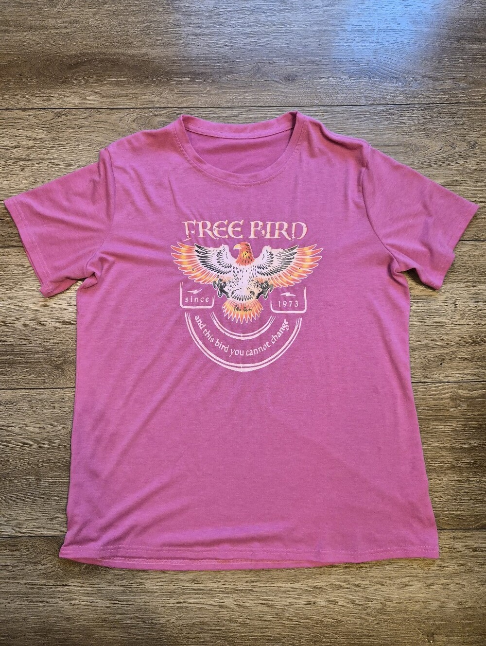 [EUC] ​Free Bird Classic Country Rock Graphic Tee Pink XL